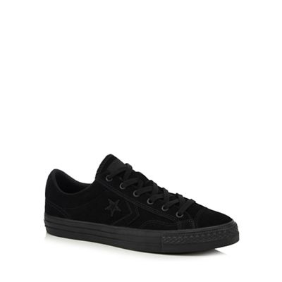 Black 'Star Player' suede trainers